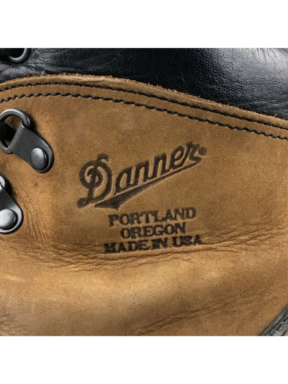 Danner Men's Size 7 Combat Hiker Brown Leather Military Lace-Up Boots Portland